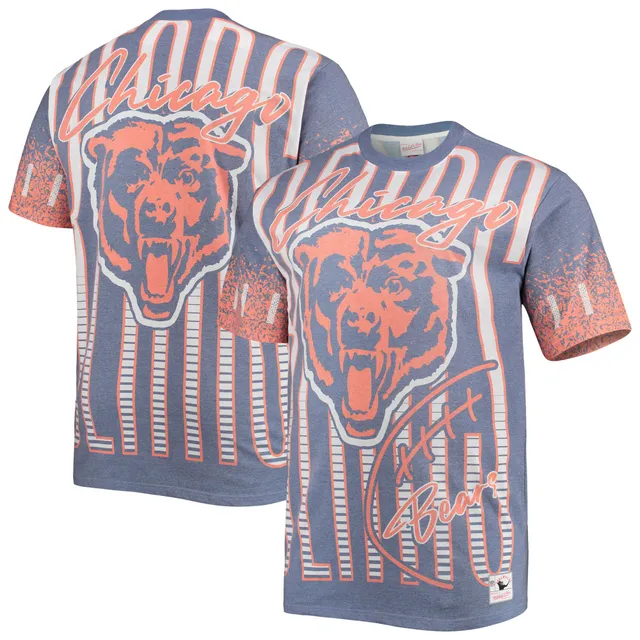 Men's Chicago Bears Mitchell & Ness Heathered Gray Allover Print