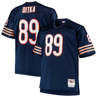 Maillot de réplique joueur retraité Mitchell & Ness Mike Ditka Navy Chicago Bears Big Tall 1966 pour hommes