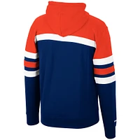 Men's Mitchell & Ness Navy/Orange Chicago Bears Head Coach Pullover - Hoodie