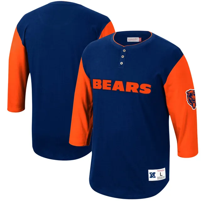 Men's Mitchell & Ness Walter Payton Orange/Navy Chicago Bears Retired  Player Name & Number Diagonal