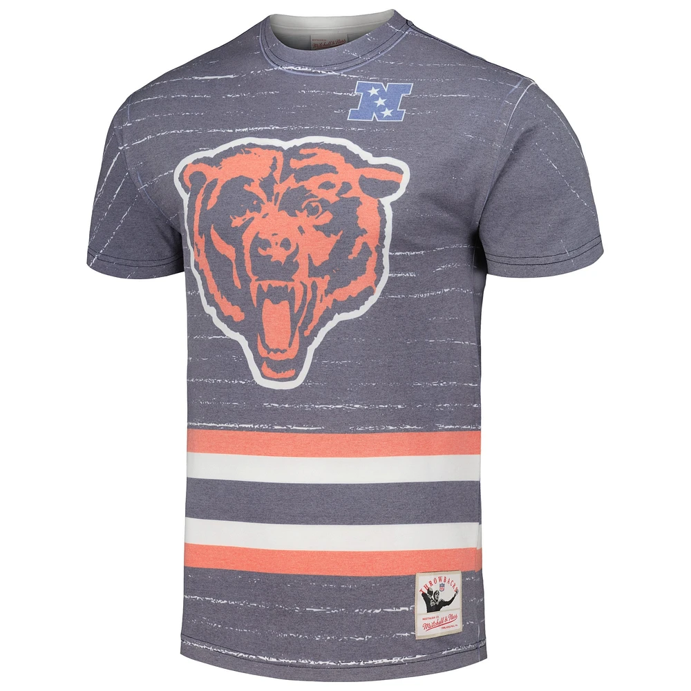 T-shirt pour homme Chicago Bears Jumbotron 3.0 bleu marine Mitchell & Ness