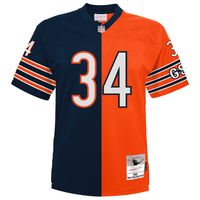 Men's Mitchell & Ness Walter Payton Navy/Orange Chicago Bears Big Tall Split Legacy Retired Player Replica Jersey