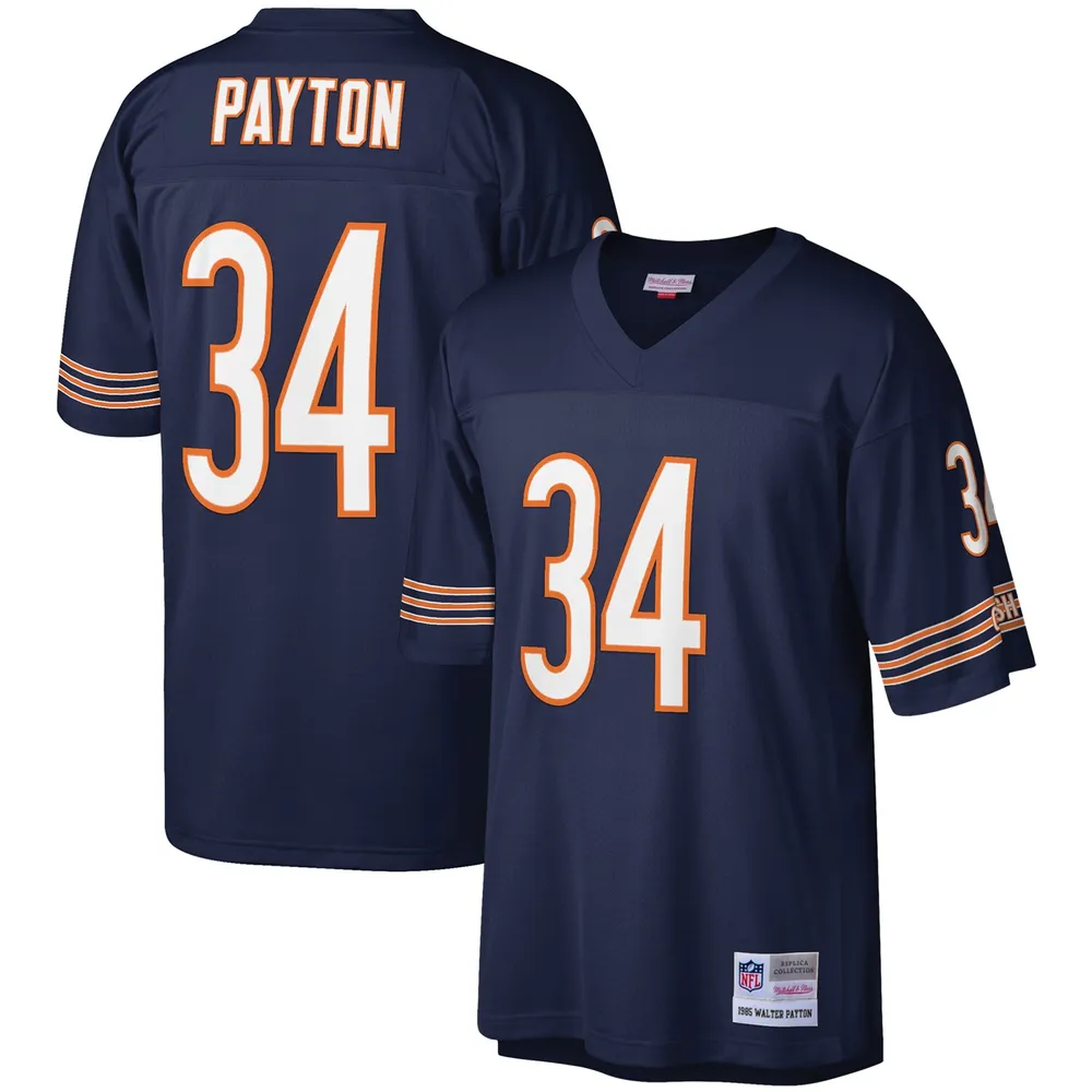 Mitchell & Ness Walter Payton Navy Chicago Bears 1985 Joueur à la retraite authentique - Maillot