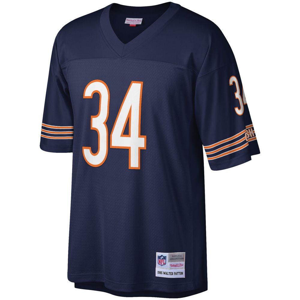 Men's Mitchell & Ness Walter Payton Navy Chicago Bears 1985 Authentic Retired Player - Jersey