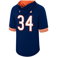 Men's Mitchell & Ness Walter Payton Navy Chicago Bears Retired Player Mesh Name Number Hoodie T-Shirt