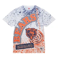 T-shirt sublimé blanc Chicago Bears Team Burst de Mitchell & Ness pour hommes