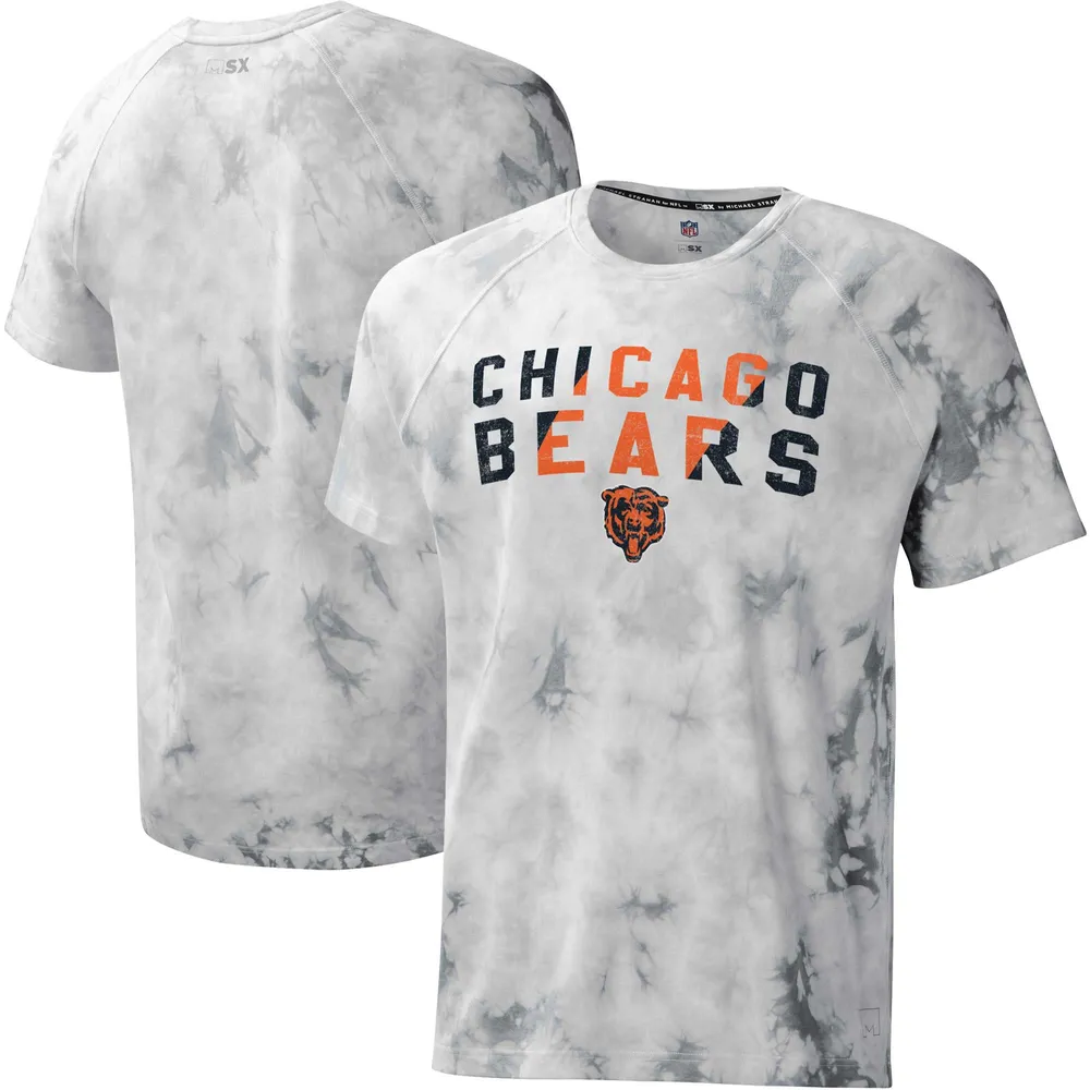 Lids Chicago Bears MSX by Michael Strahan Resolution Tie-Dye Raglan T-Shirt  - Gray