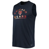 Men's MSX by Michael Strahan Navy Chicago Bears Rebound Tank Top