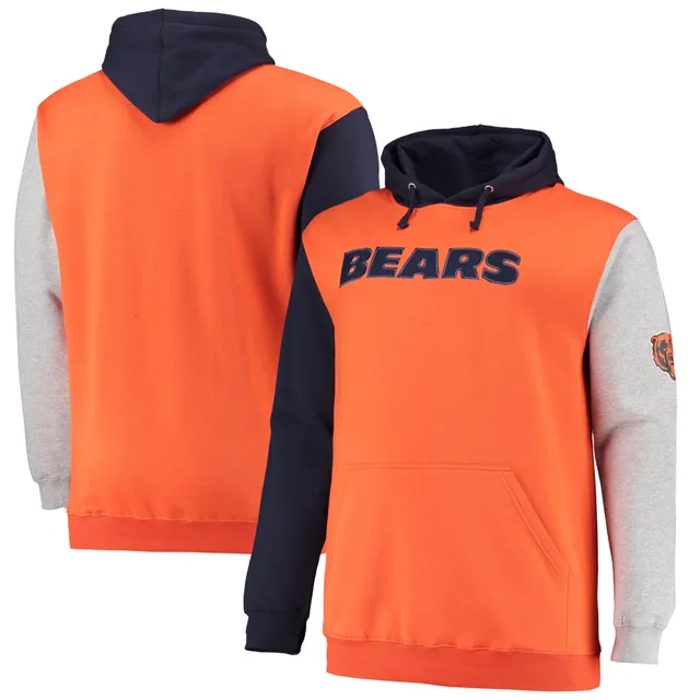 New Era Women's Chicago Bears Navy Brush Fleece Pullover Hoodie