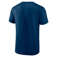 T-shirt bleu marine pour homme « Meilleur papa » des Chicago Bears