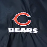 Men's Navy Chicago Bears Coaches Classic Raglan Full-Snap Windbreaker Jacket