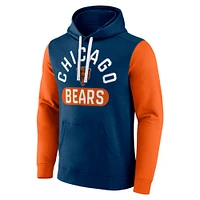 Men's Navy Chicago Bears Extra Point Pullover Hoodie