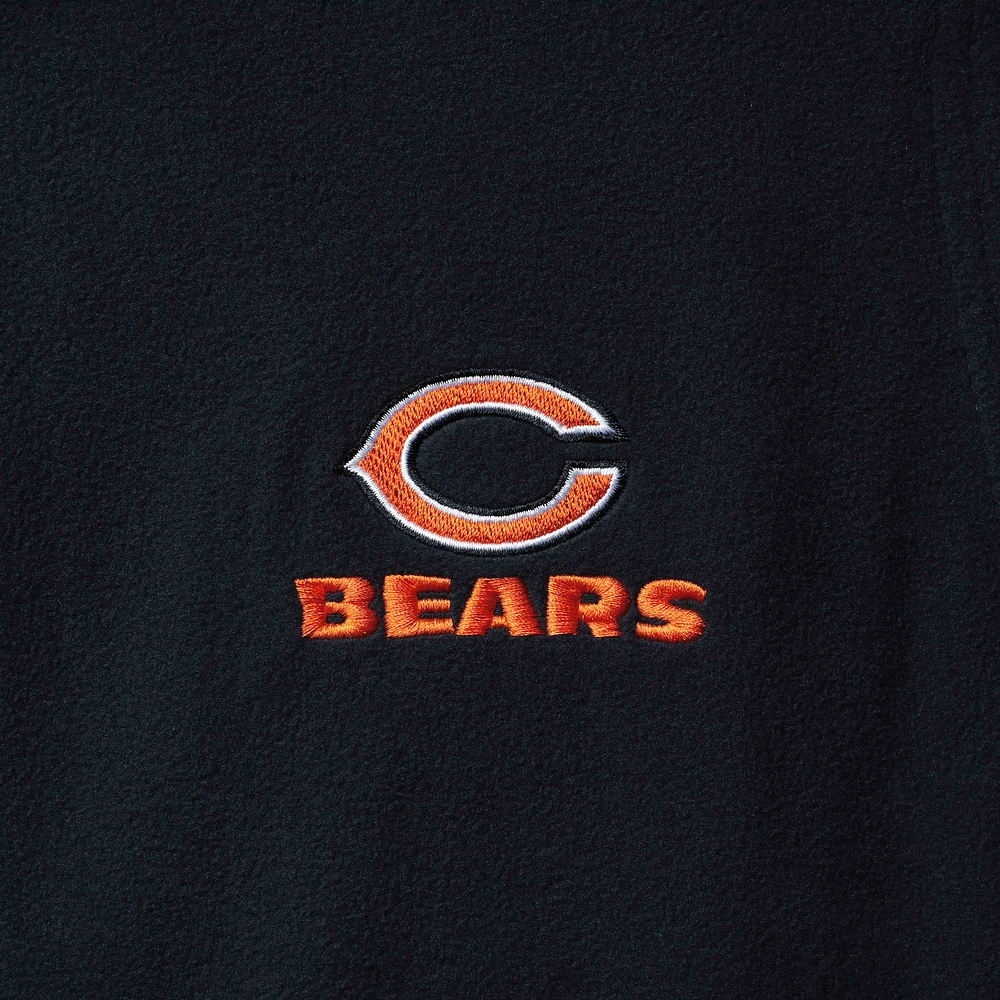 Men's Navy Chicago Bears Houston Fleece Full-Zip Vest