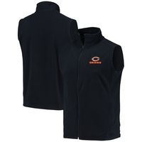 Men's Navy Chicago Bears Houston Fleece Full-Zip Vest