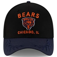 Men's New Era Black/Navy Chicago Bears 2025 NFL Draft 39THIRTY Flex Hat