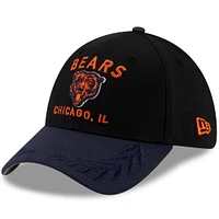 Men's New Era Black/Navy Chicago Bears 2025 NFL Draft 39THIRTY Flex Hat