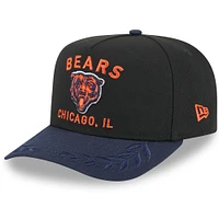 Men's New Era Black/Navy Chicago Bears 2025 NFL Draft 9FIFTY A-Frame Snapback Hat