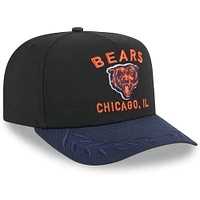 Men's New Era Black/Navy Chicago Bears 2025 NFL Draft 9FIFTY A-Frame Snapback Hat
