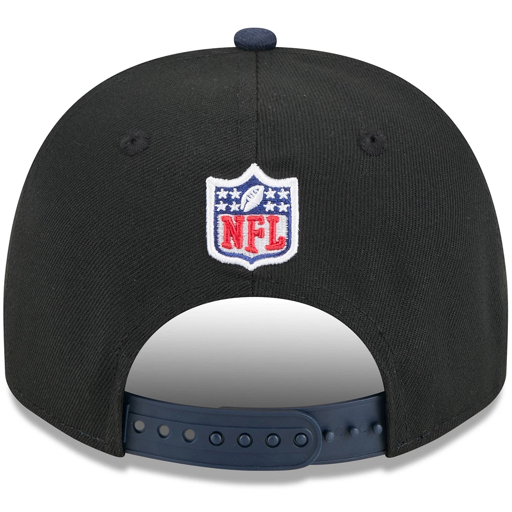 Men's New Era Black/Navy Chicago Bears 2025 NFL Draft 9FIFTY A-Frame Snapback Hat