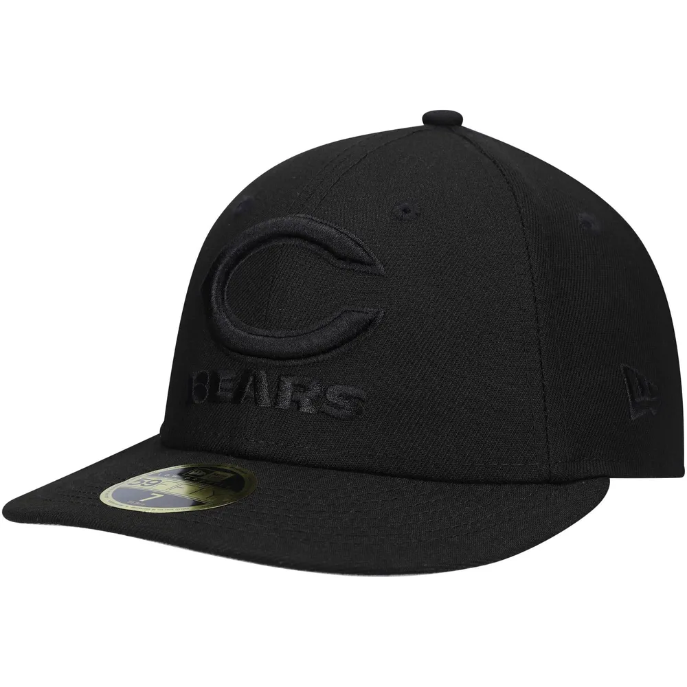 Lids Chicago Bears New Era Wordmark Black on Low Profile 59FIFTY