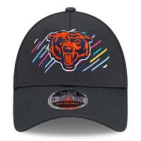 Men's New Era Charcoal Chicago Bears 2021 NFL Crucial Catch - Head Logo 9FORTY Adjustable Hat