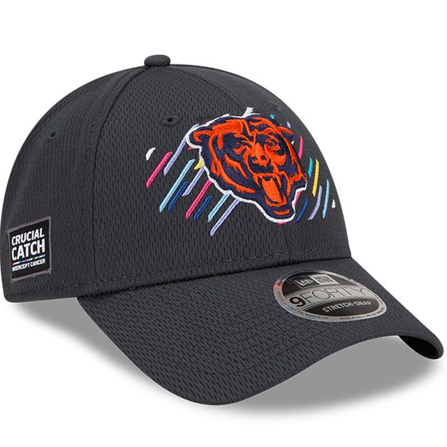 Casquette réglable 9FORTY pour homme Chicago Bears 2021 NFL Crucial Catch - Head Logo anthracite New Era