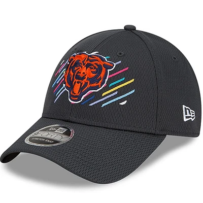 Men's New Era Charcoal Chicago Bears 2021 NFL Crucial Catch - Head Logo 9FORTY Adjustable Hat