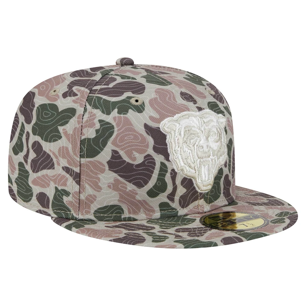 Casquette ajustée 59FIFTY Chicago Bears Geo Camo de New Era pour homme