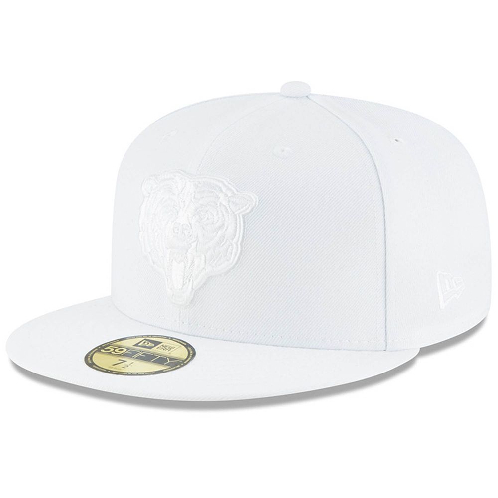 New Era Men's New Era Chicago Bears White on 59FIFTY Fitted Hat