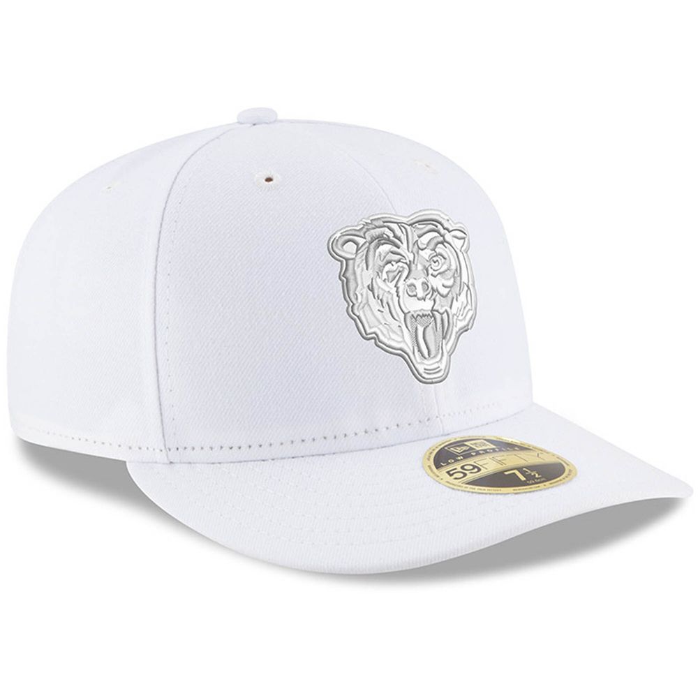 New Era Men's New Era Chicago Bears White on Low Profile 59FIFTY