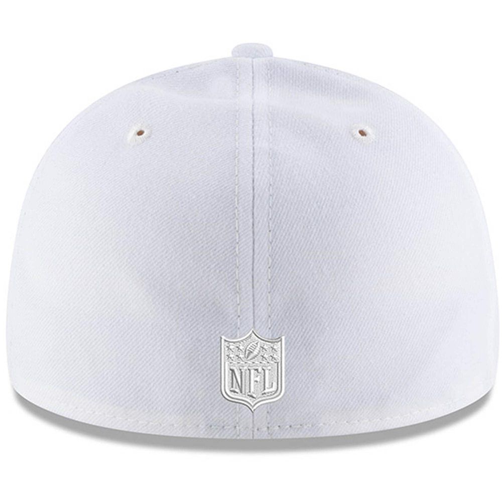 New Era Men's Chicago Bears White on White Low Profile 59FIFTY