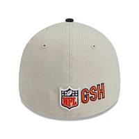 Casquette Flex New Era pour homme Chicago Bears 2023 Sideline Historic 39THIRTY crème/bleu marine