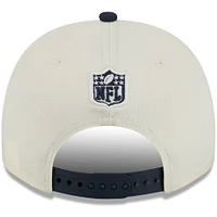 Casquette snapback 9FIFTY A-Frame New Era crème/bleu marine pour homme, Chicago Bears, draft NFL 2025