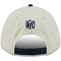 Casquette ajustable New Era 9FORTY A-Frame M-Crown pour homme, crème/bleu marine, Chicago Bears, draft NFL 2025