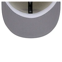 Casquette ajustée New Era 59FIFTY pour homme, couleur crème/bleu marine, des Chicago Bears