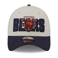 Casquette Flex Chicago Bears 2023 NFL Draft 39THIRTY crème pour homme New Era