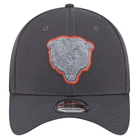 Men's New Era Graphite Chicago Bears  Main 39THIRTY Flex Hat