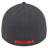 Men's New Era Graphite Chicago Bears  Main 39THIRTY Flex Hat