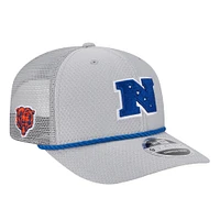 Casquette extensible à boutons-pression Chicago Bears 2025 Pro Bowl 9SEVENTY de New Era pour homme, grise