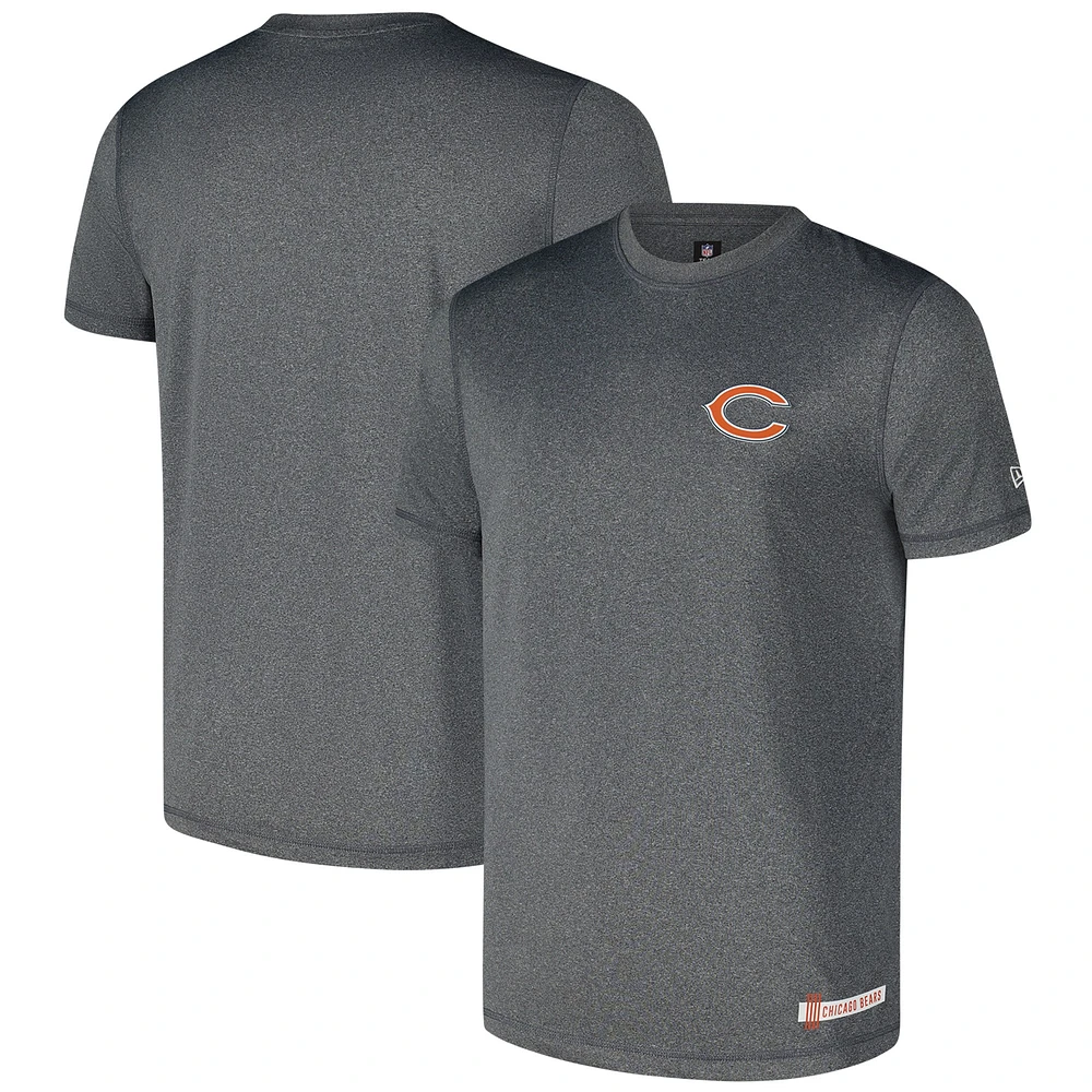 Men's New Era Heather Gray Chicago Bears 2024 NFL Training Camp T-Shirt