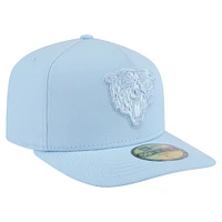 Men's New Era Light Blue Chicago Bears Color Pack A-Frame 59FIFTY Fitted Hat