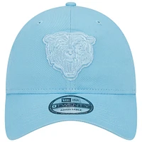 Casquette réglable New Era Chicago Bears Core Classic 2.0 Brights 9TWENTY bleu clair pour homme