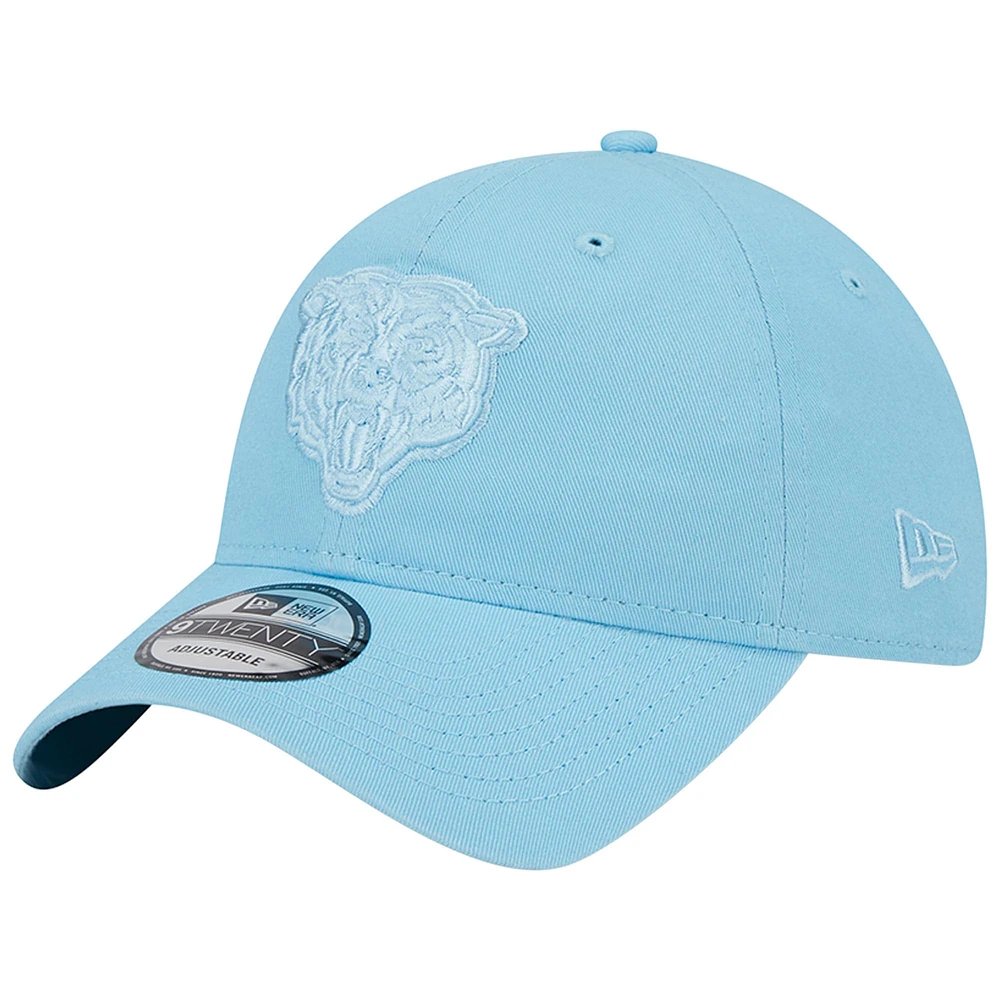 Casquette réglable New Era Chicago Bears Core Classic 2.0 Brights 9TWENTY bleu clair pour homme