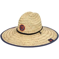 Men's New Era Natural Chicago Bears NFL Training Camp Official Straw Lifeguard Hat