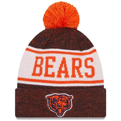 Men's New Era Heathered Black Chicago Bears Hamilton Cuffed Knit Hat