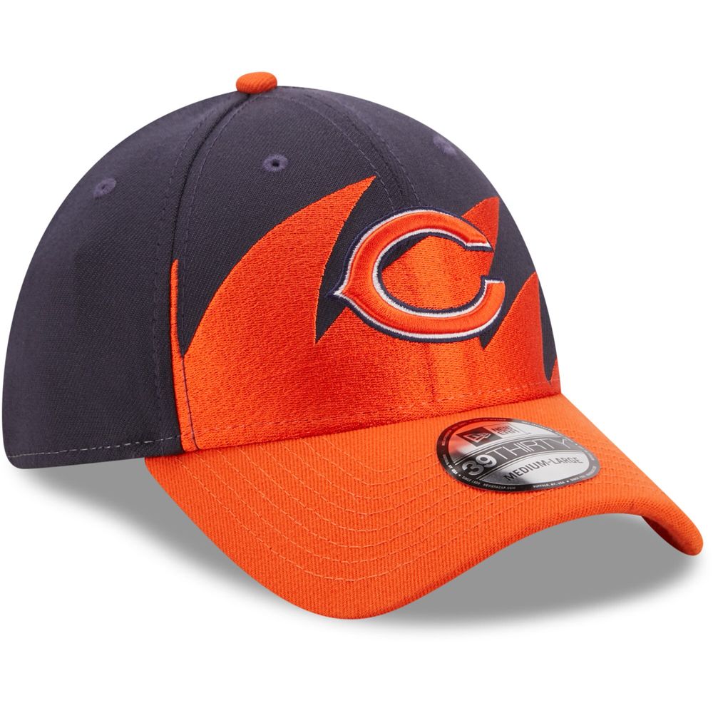 Men's New Era Navy/Orange Chicago Bears Surge 39THIRTY - Flex Hat