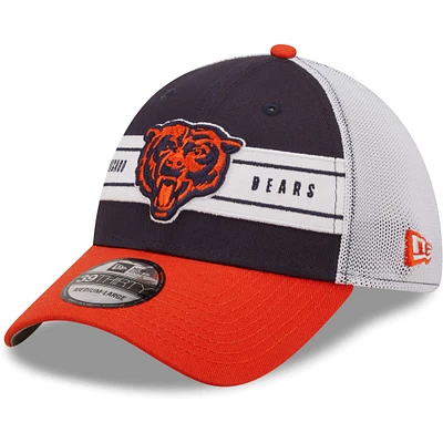 Casquette flex 39THIRTY pour homme des Chicago Bears New Era bleu marine/orange