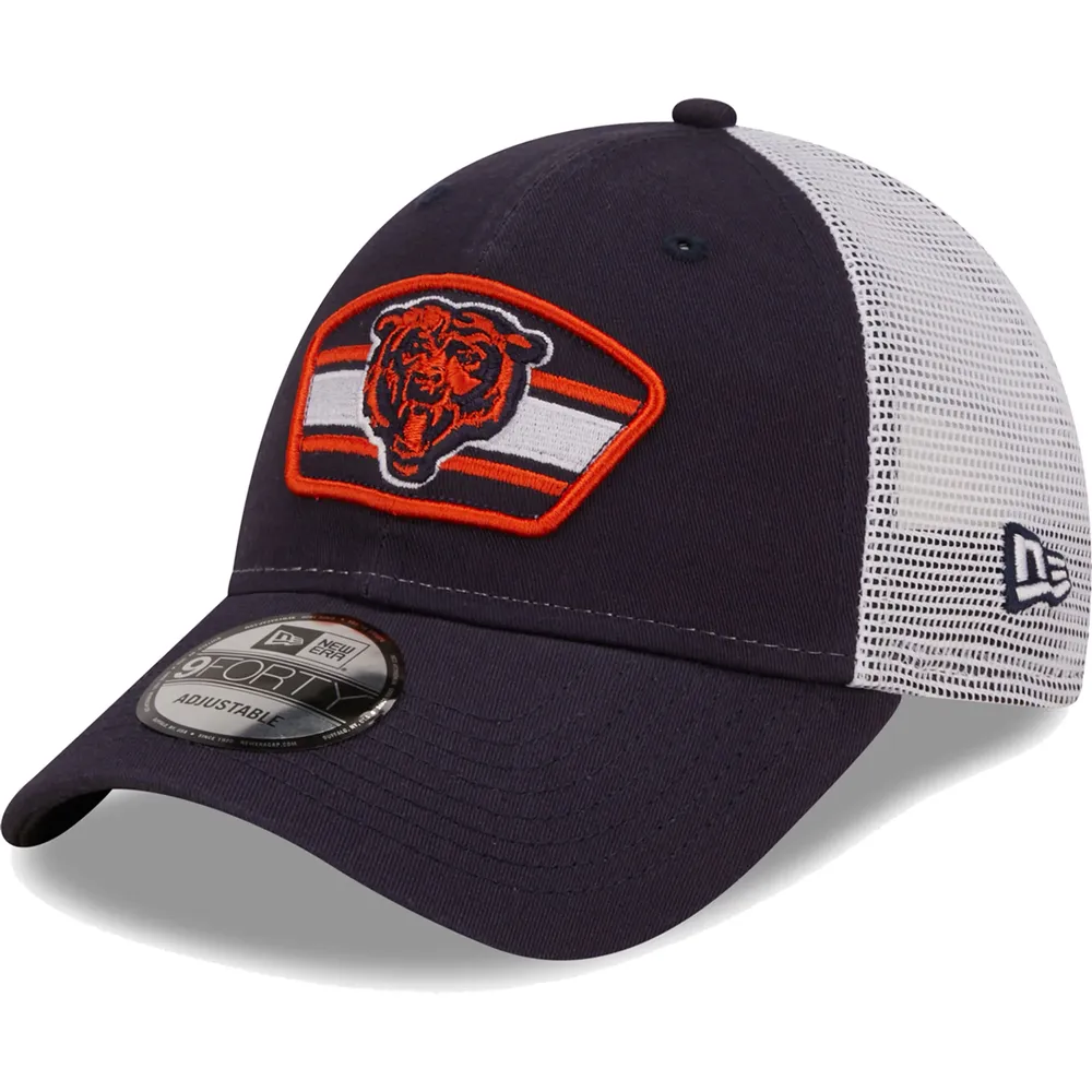 Lids Chicago Bears New Era Logo Patch Trucker 9FORTY Snapback Hat -  Navy/White