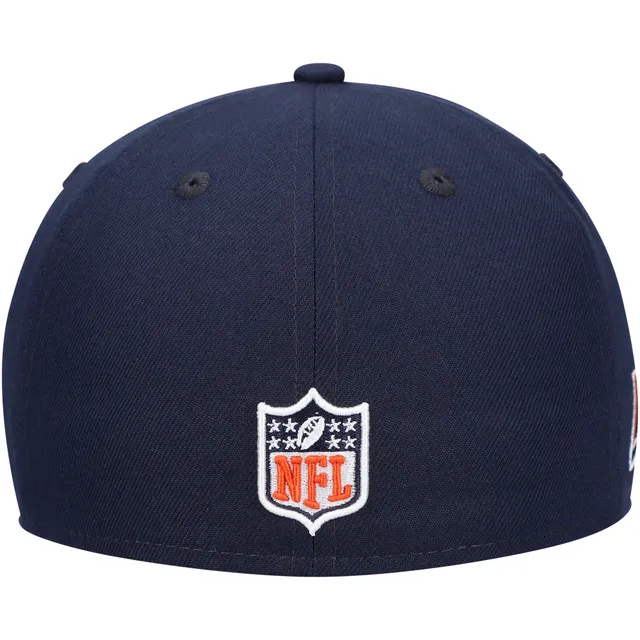 Men's New Era Navy Chicago Bears 100th Anniversary Patch Team 59FIFTY  Fitted Hat