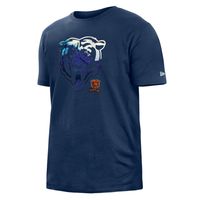 Men's New Era Navy Chicago Bears 2022 Sideline Ink Dye T-Shirt